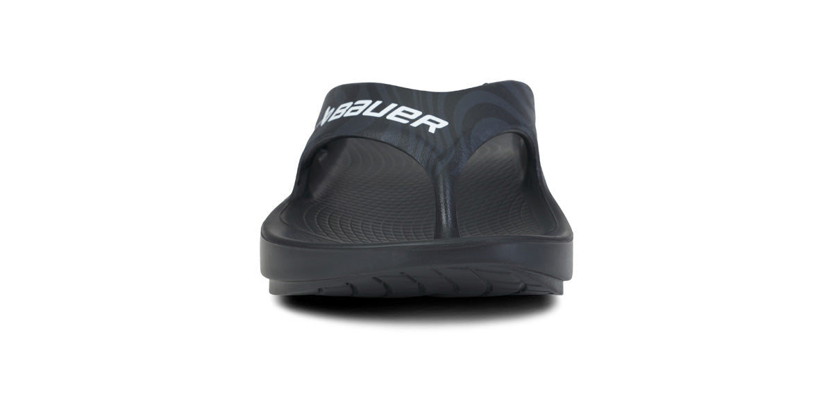 BAUER/OOFOS Women's OOriginal Sport Sandal â€?Black Asphalt