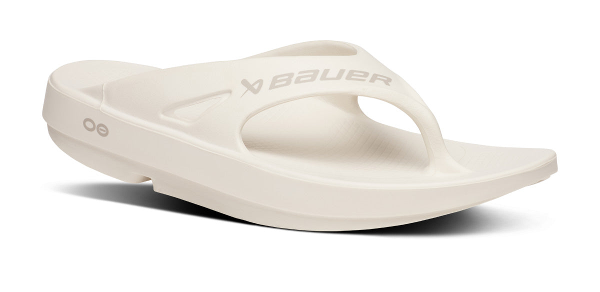 BAUER/OOFOS Men's OOriginal Sport Sandal â€?Chalk