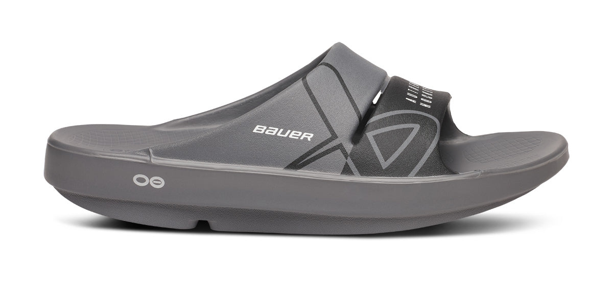 BAUER/OOFOS Women's OOahh Sport Slide Sandal â€?Slate
