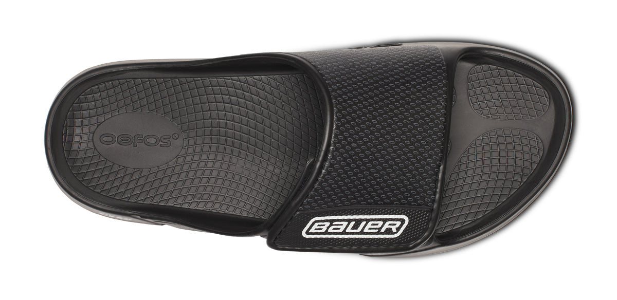 BAUER/OOFOS Men's OOahh Sport Flex Sandal â€?Black