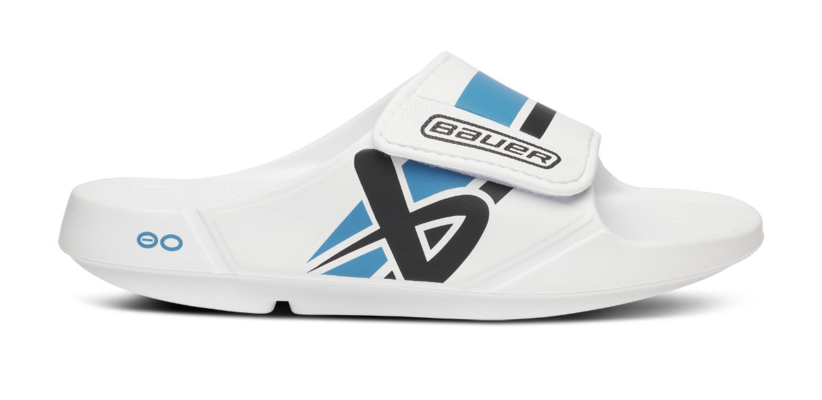 BAUER/OOFOS Women's OOahh Sport Flex Sandal â€?White