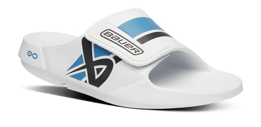 BAUER/OOFOS Men's OOahh Sport Flex Sandal â€?White