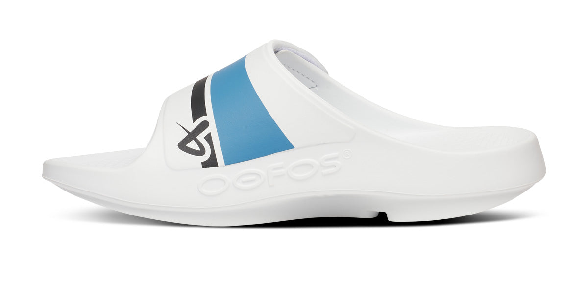 BAUER/OOFOS Men's OOahh Sport Flex Sandal â€?White